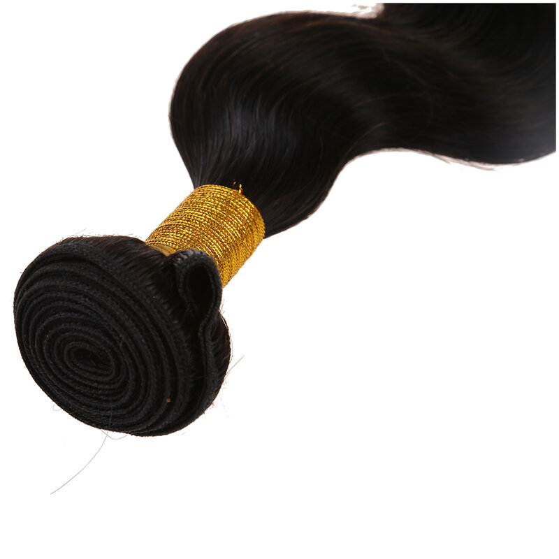 Rambut gelombang tubuh murah rambut anyaman diproses manusia murah ekstensi rambut bergelombang anyaman warna hitam 1 bundel 50g 20cm