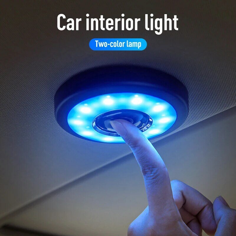 Lampu Baca LED Atap Mobil Lampu Interior Otomatis Portabel Nirkabel USB Pengisi Daya Jenis Sentuh Magnet Langit-langit Lampu Malam Mobil Universal