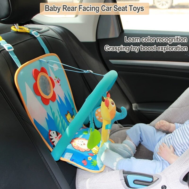 Juguetes de asiento de coche para bebé, Centro de Actividades infantil, cuna, cochecito, sonajeros colgantes, juguetes sensoriales para bebé de 0 a 12 meses