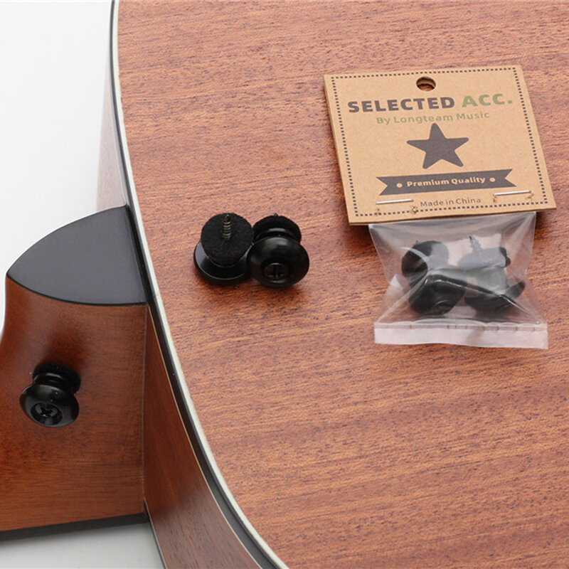 2pcs Guitar Strap Lock Straplock Button Guitar Buckle Skidproof For Acoustic Electric Bass Strap Ukulele Belt Buckle Buttons