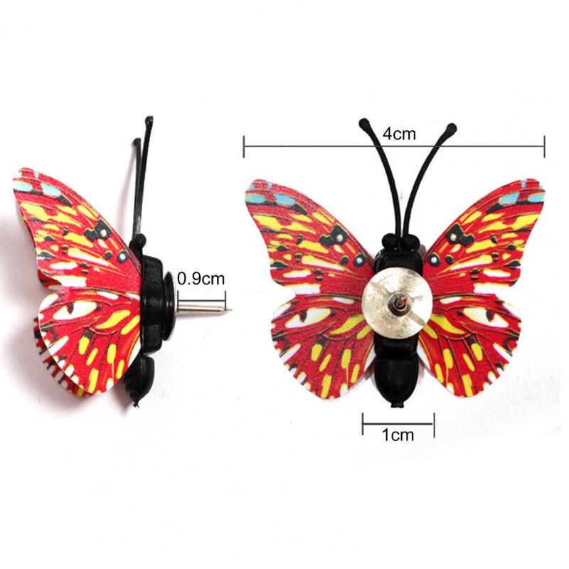 30 buah payung jempol dekoratif realistis bentuk kupu-kupu lucu pin dorong warna-warni Thumbtacks buletin dekorasi papan pesan