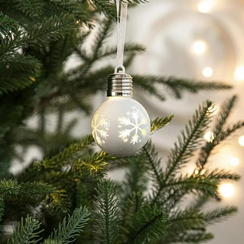 Decoraciones de bolas de Navidad, adornos festivos con forma de bombilla, adornos de bolas de Navidad para el hogar, decoraciones de vacaciones para un