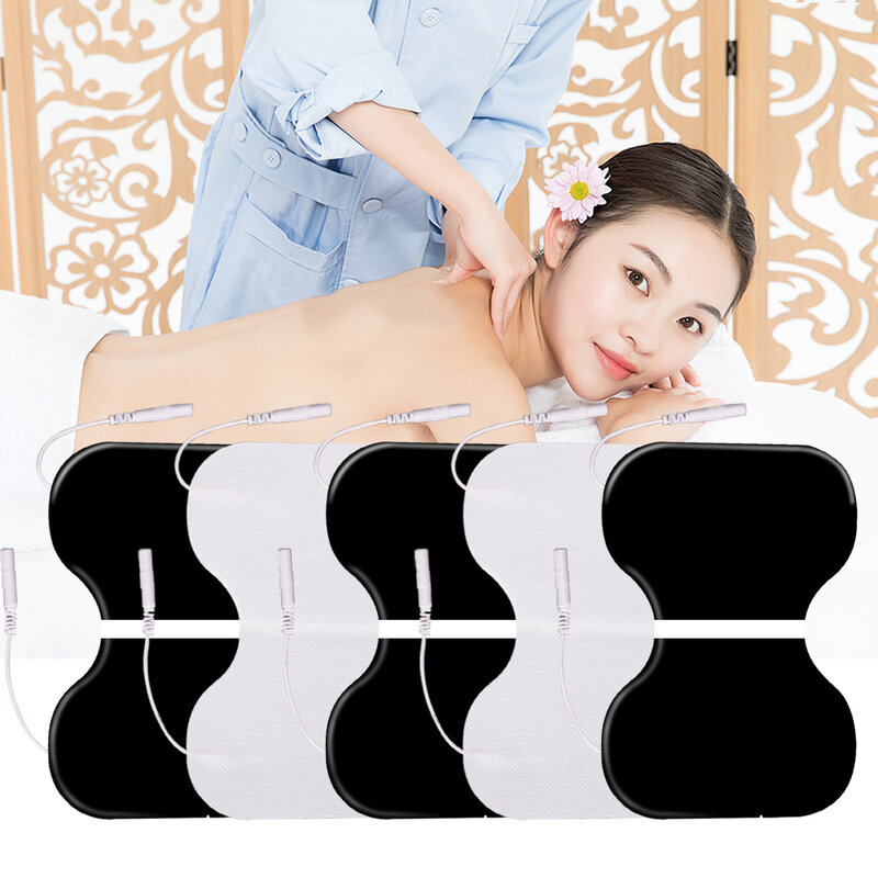 5/10Pcs Reusable Electric Self Adhesive Tens Electrode Pads Massager Patch for Muscle Stimulator Physiotherapy Therapy Machine
