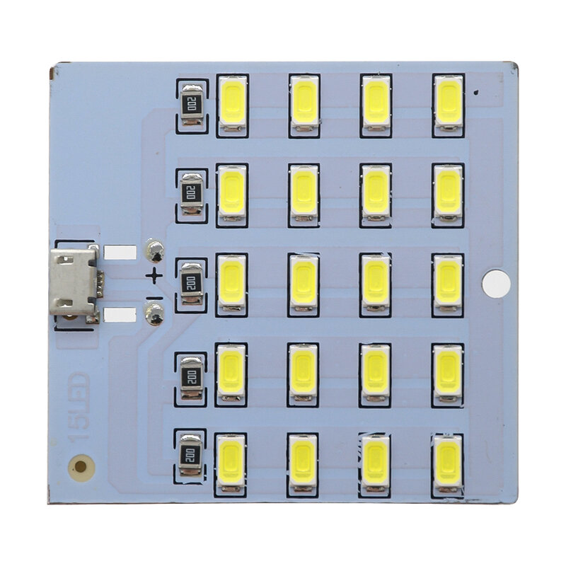 Panneau d'éclairage LED de haute qualité, 5730 Smd, 5V, 430Ma ~ 470Ma, blanc, micro USB 5730, lumière mobile USB, veilleuse d'urgence, 1 pièce