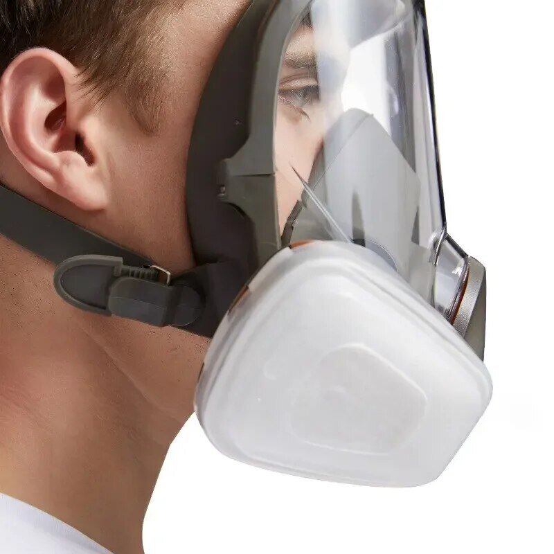 Chống sương mù 6800 mặt nạ khí công nghiệp sơn phun mặt nạ An toàn làm việc lọc bụi bằng chứng đầy đủ mặt formaldehyde bảo vệ