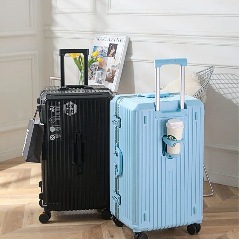 Light and Large Oversized Luggage Thickened Travel Suitcase Password Durable Capacity Trolley Case Universal Wheel Boarding Bag