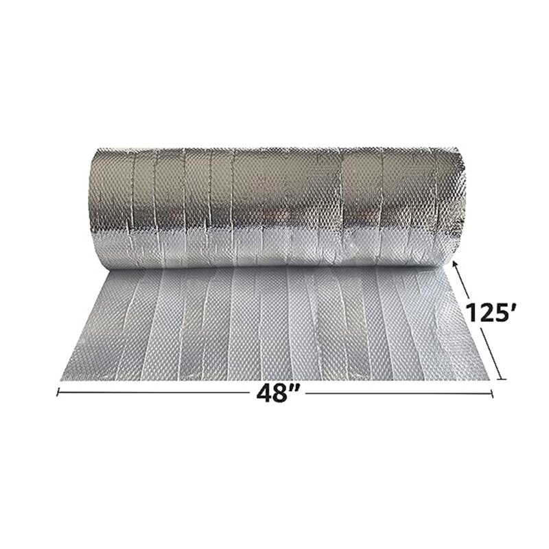 Almohadilla de espuma térmica de piezas, 2M x 5m, plateada, para aislamiento y embalaje, adecuada para refrigeración y Control de temperatura