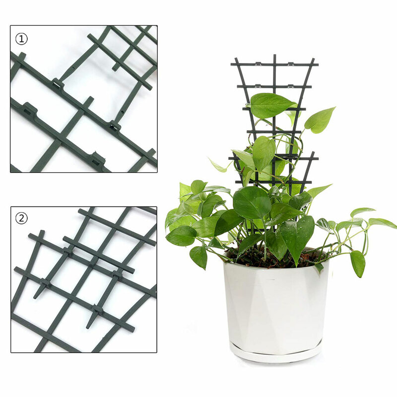 6 szt. Plastikowe poręczne półki na rośliny do ogrodów balkonowych wytrzymałe akcesoria do roślin