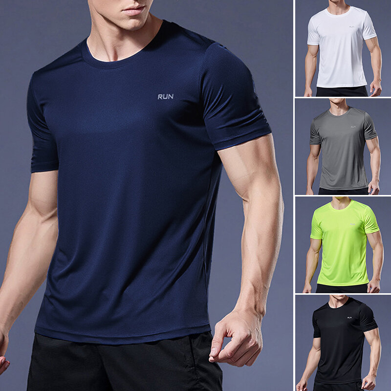 Футболки для бега, футболки, мужская футболка, спортивная одежда, мужские футболки для бега, быстросохнущая компрессионная Спортивная футболка для фитнеса и спортзала