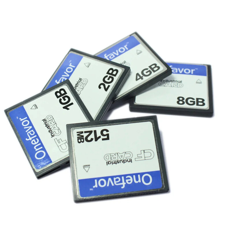 Onefavor-Carte mémoire CF avec lecteur de carte haute vitesse, 64 Mo, 128 Mo, 256 Mo, 512 Mo, 1 Go, 2 Go, 4 Go, 8 Go, pour équipement industriel