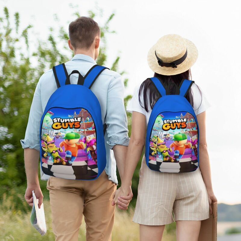 Tas punggung laki-laki dan perempuan, ransel buku sekolah murid remaja laki-laki perempuan, tas sehari-hari permainan kartun, tas mendaki
