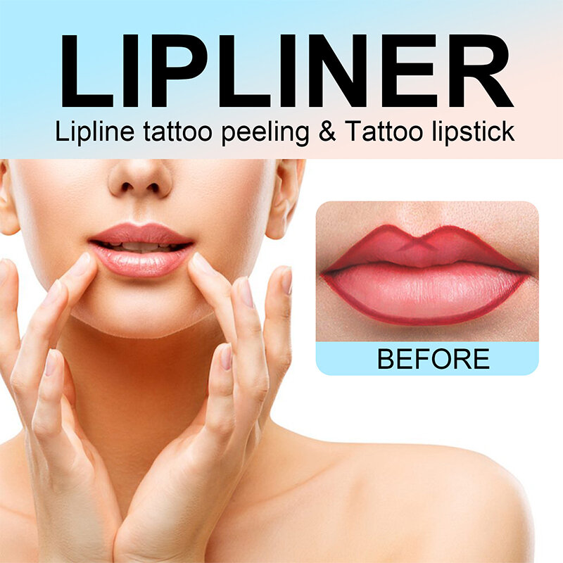 3 Farben schälen Lip Liner Tattoo wasserdicht langlebige matte Antihaft-Tasse Lippen tönung sexy rote Kontur Lippen bilden Kosmetik