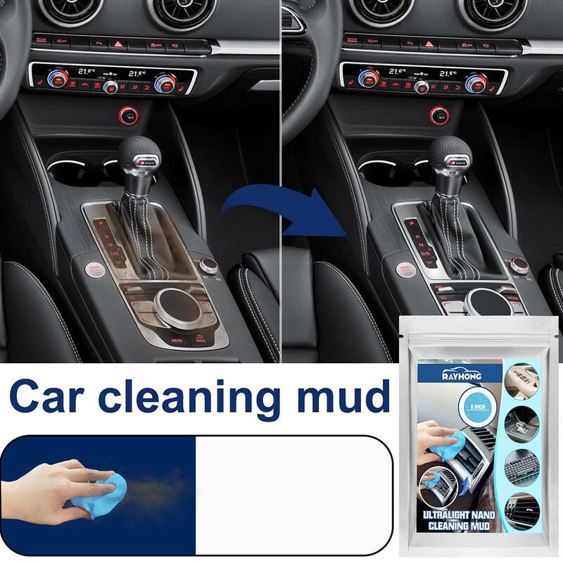 Car Cleaning Gel Putty Reusable Car Interior Detailing Auto Gel Vent Remover Dust Cleaner Keyboard Mud Cleaning Dust Comput Z8D8