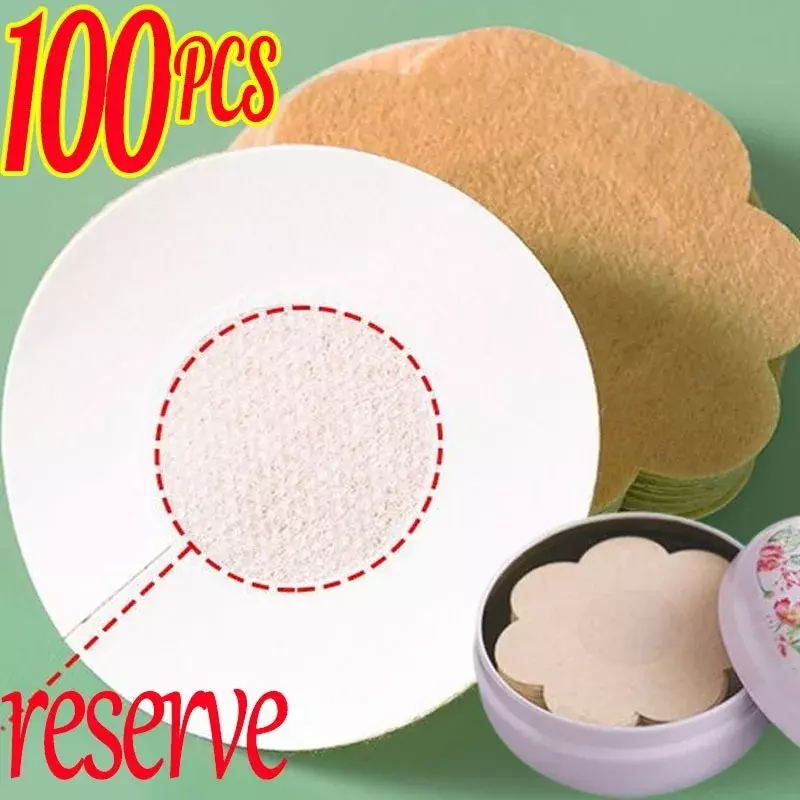 10/100pcs Women Cloth Nipple Cover Teat Hide Nipple Pasties Piece Breast Petals Invisible Bra Padding Chest Sticker Patch Covers