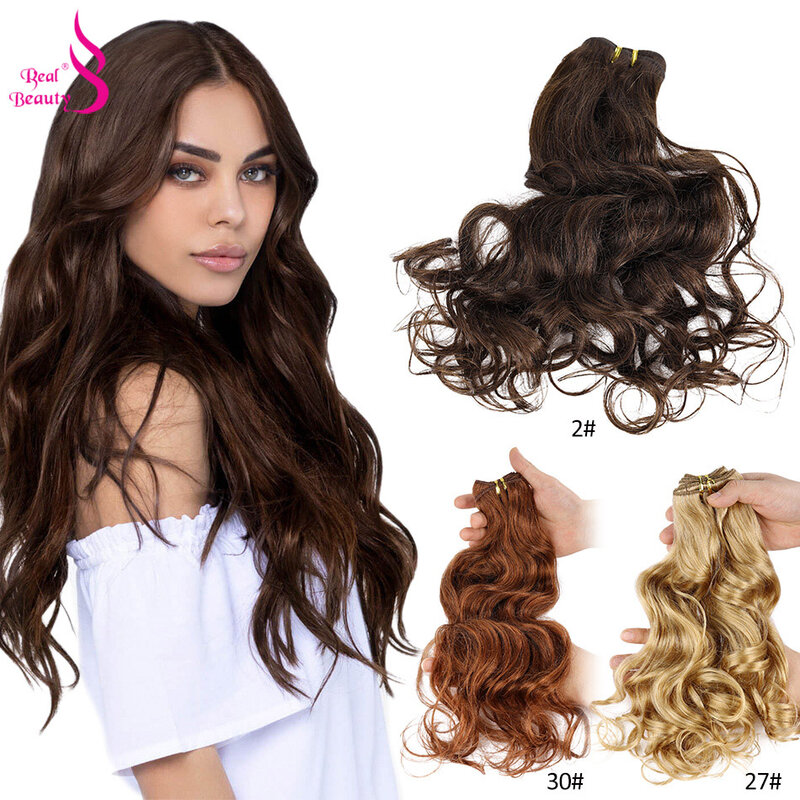 Echte Schoonheid Platina Blonde Braziliaanse Lichaam Wave Haar Weave Bundels 12 "-28" Hoge Verhouding Remy Hair Extensions bruin #2 #4 # P6/613