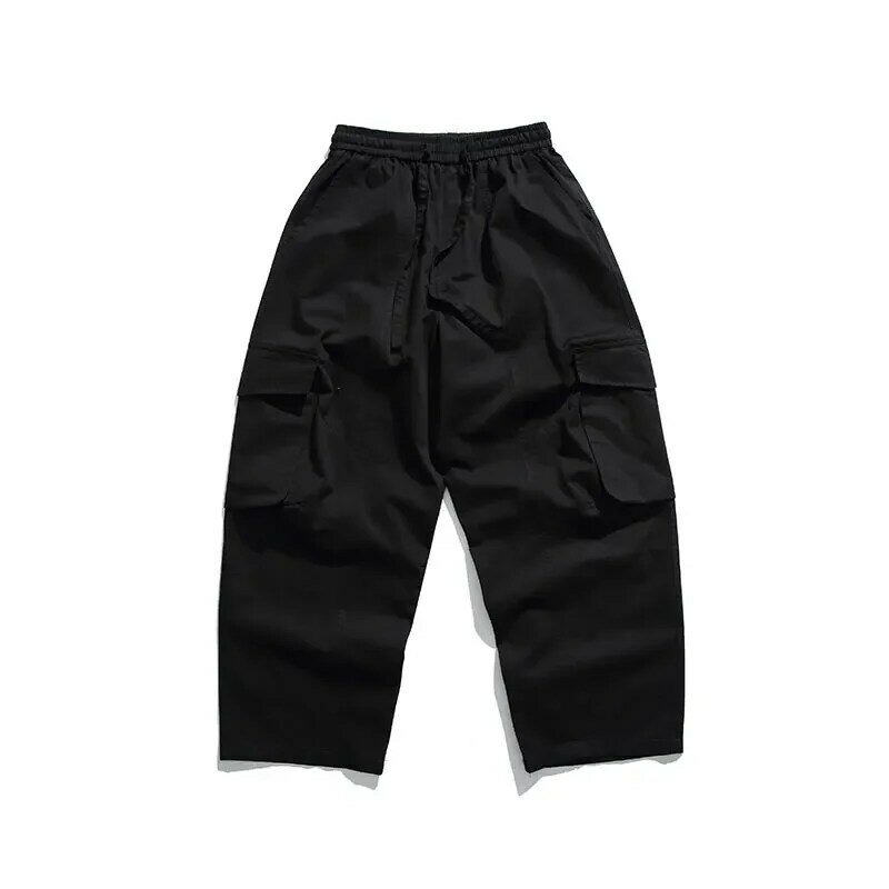 Amerykańska odzież uliczna luźna, workowata spodnie Cargo odzież męska Harajuku wysokiej jakości taktyczne spodnie na co proste spodnie
