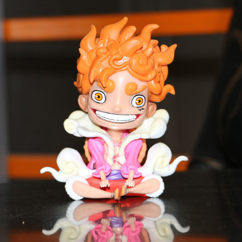 12cm figurka Luffy boga słońca Luffy Nika Q wersja figurka figurka Anime figurka Model kolekcjonerski prezent lalki