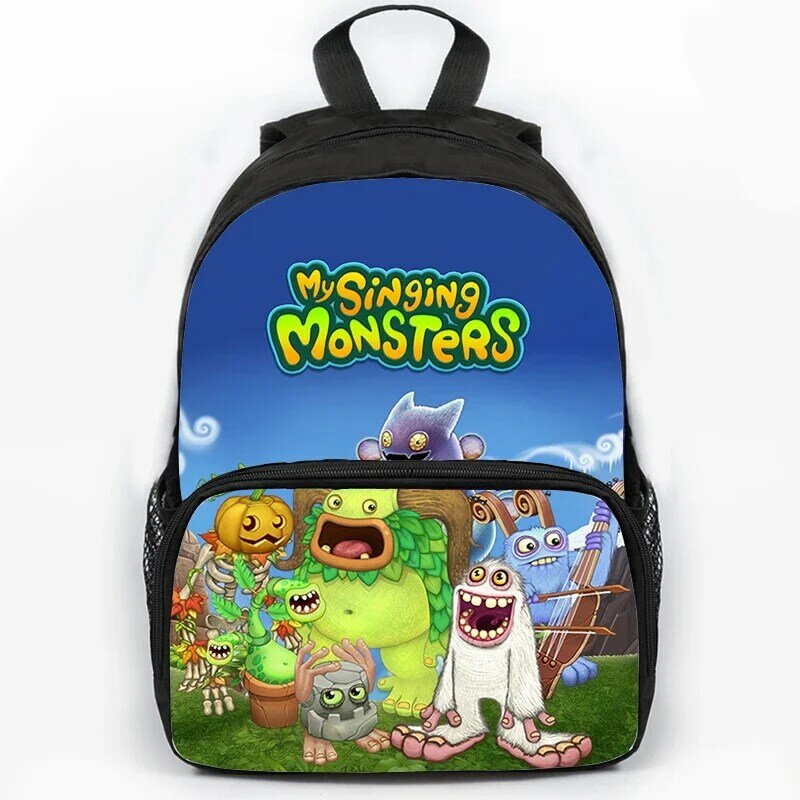 Рюкзак для мальчиков и девочек «Мой Поющий Монстр», школьные ранцы с мультипликационным рисунком, Детский рюкзак, водонепроницаемая сумка для книг, Подарочная сумка для школы