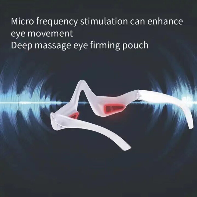 61/2000 dioda elektroluminescencyjna 3D czerwona terapia światłem EMS kosmetyczny mikroprądowy masażer do oczu eliminuje ciemne koła pod zmęczonym e
