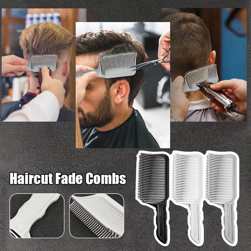 Pettine di posizionamento per il taglio dei capelli barbiere Fade Comb Clipper Men Flat Top pettine per capelli per principianti strumenti per lo Styling del salone di barbiere professionale