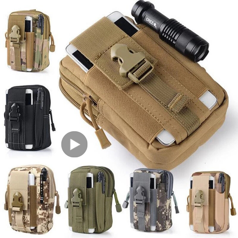 Military Tactical For Men Belt Pouch Waist Bag Fanny Pack Male Belly Banana Kangaroo Bum Hip Husband Phone Waistbag Small Side