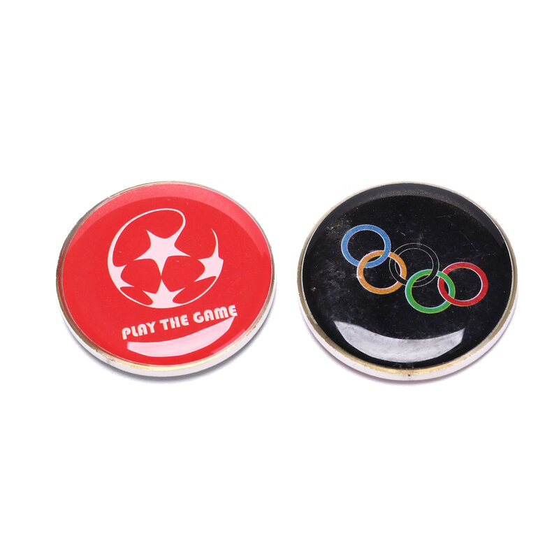 Side Coins para tênis de mesa e futebol, Sports Toss, Árbitro Lado, PVC Futebol, Pick Edge Finder Coin, 1Pc