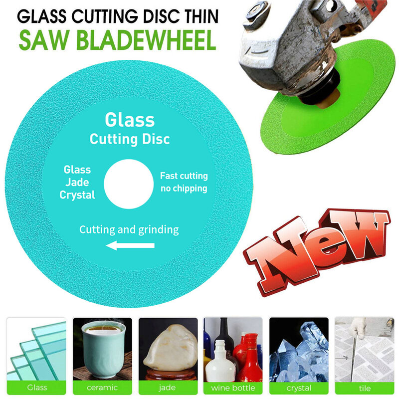 Disque de coupe en verre avec lame de 100mm, disque de coupe en cristal de Jade pour les bouteilles de vin, 20/22mm