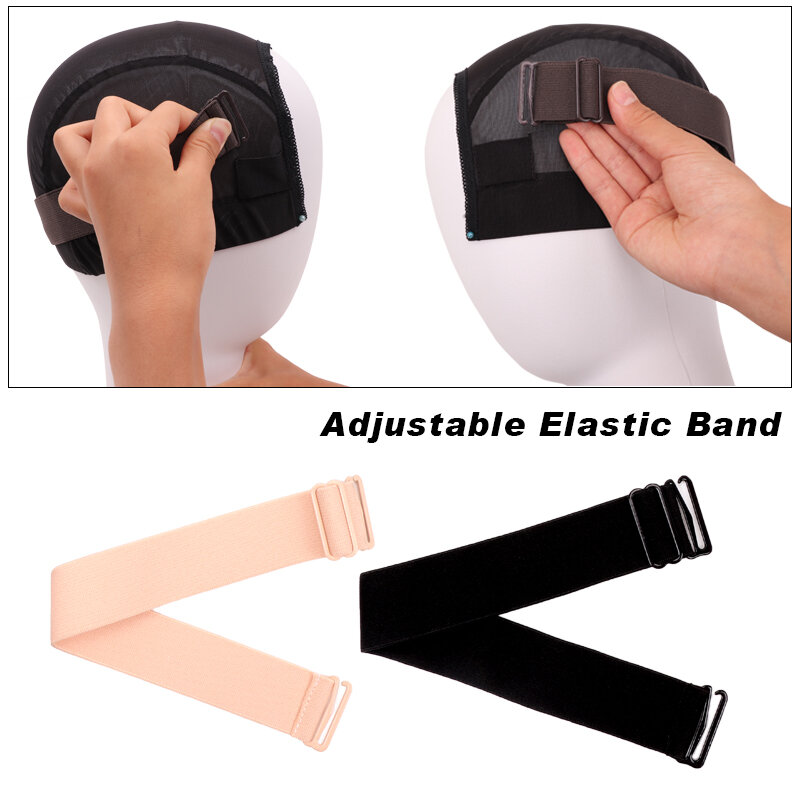 Removable Elastic Band For Wigs Adjustable Grip Bands For Wig Back Knit Hair Band To Tighten Wig Soft Plush Wigs Fastener Band