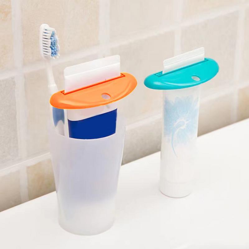 Espremedor manual do dentífrico, grampos do tubo do dentífrico, limpador facial multifunction, acessórios do banheiro