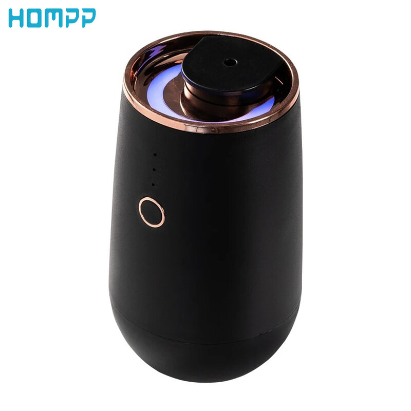 Waterless Essential Oil Aromatherapy Diffuser Office Desktop Portable Electric for Spa Home Mini Car Spray Timing 9 LED Lights