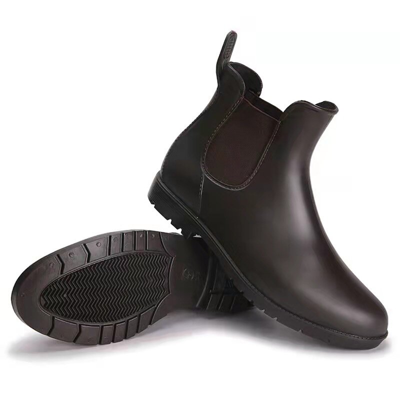 2023 scarpe da pioggia da donna alla moda scarpe da pioggia da giardino Concise stivali da pioggia in gomma impermeabili scarpe da pioggia antiscivolo da donna scarpe da pesca in acqua