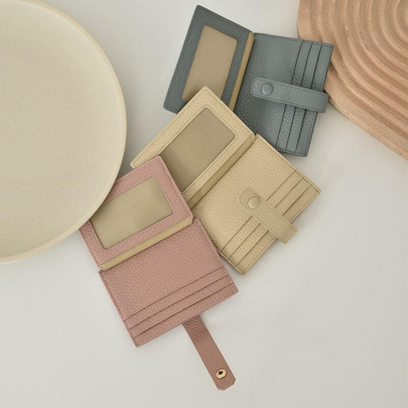 Portacarte compatto portacarte elegante portacarte piccolo portacarte da donna portafoglio porta carte minimalista