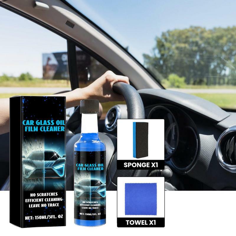 Removedor de aceite de vidrio para coche, agente de revestimiento de película de vidrio automático, limpiador de vidrio para parabrisas automático, 150ml, 150ml