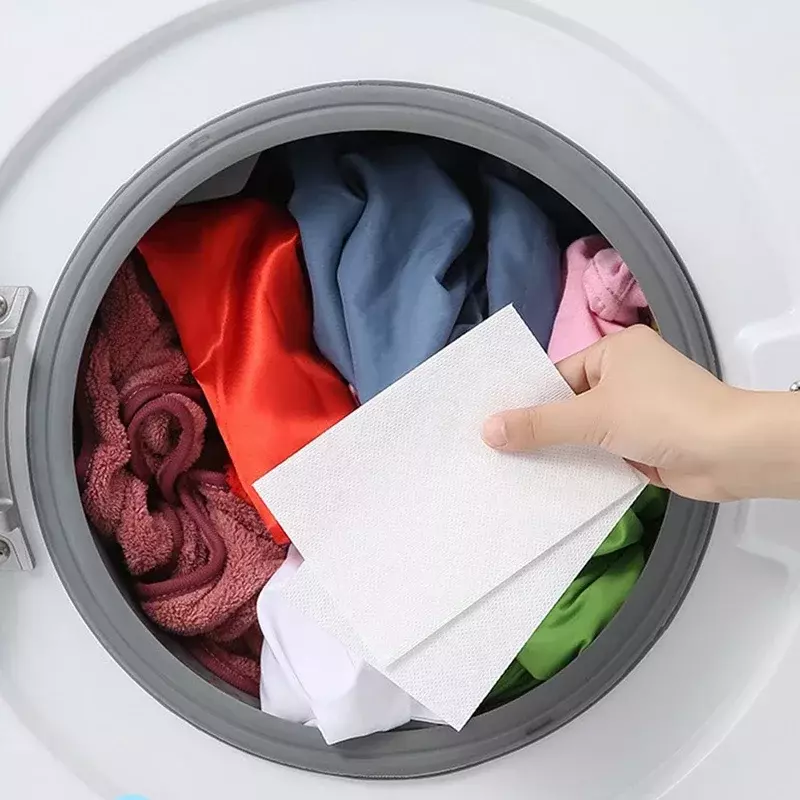 Tabletas de lavandería antimanchas, hoja de absorción de Color a prueba de teñido mezclado, receptor de Color de ropa
