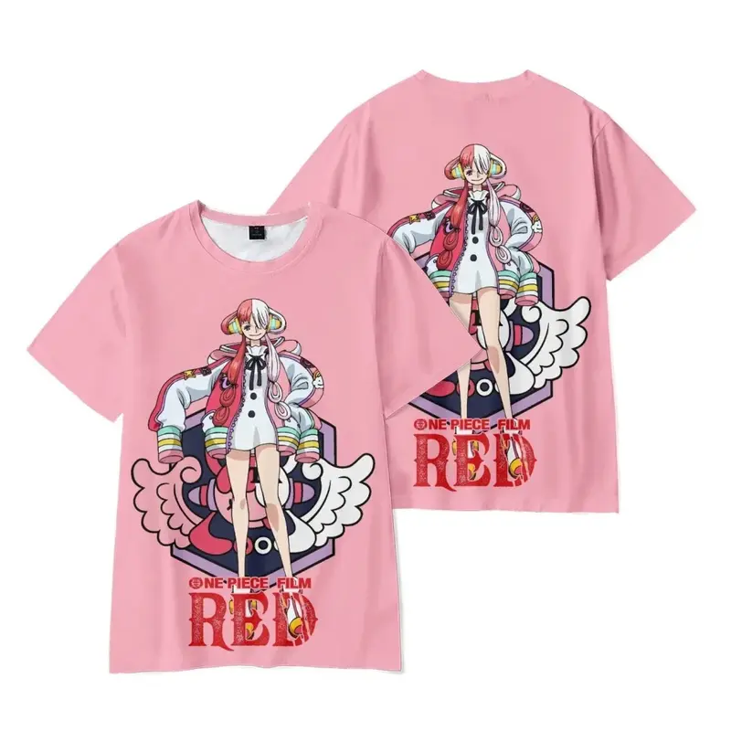 New One Piece Peripheral T-shirt Cartoon Children's Short-sleeved Little Boy Little Girl Personalized Hip-hop Baby T-shirt