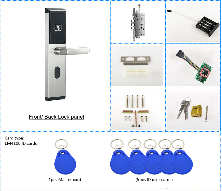Elektroniczny dostęp do drzwi wejściowych dostęp do drzwi bezkluczykowych zamki do drzwi mieszkalnych stalowe drzwi/drzwi antykradzieżowe