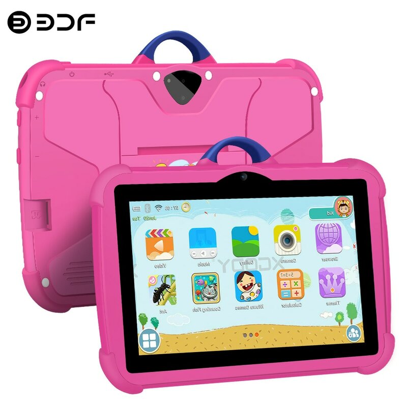 New 7 Inch Kids Tablets Learning Education Android Tablet PC Quad Core 4GB RAM 64GB ROM 5G WiFi Dual Cameras Children's Gifts