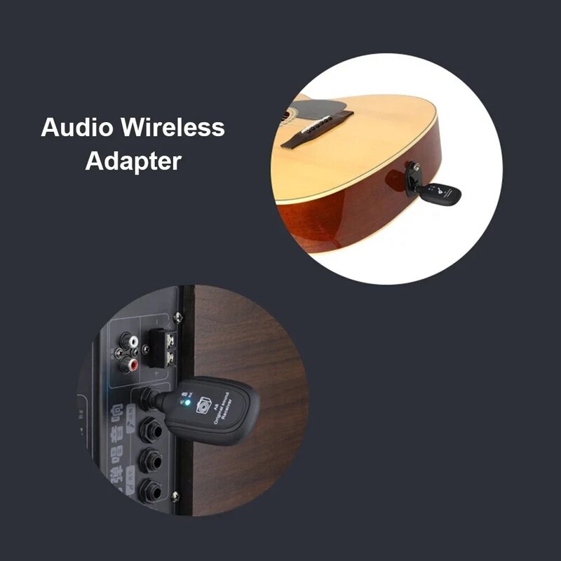 電気ベースギター、ワイヤレスシステム、充電式、内蔵、1ペアの送信機および受信機