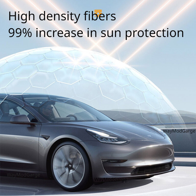 Ice Crystal Sunshade para Tesla Modelo 3 +, Split Radiant, Proteção UV, Sombra Net, Novo Modelo 3, Highland 2024 Acessório