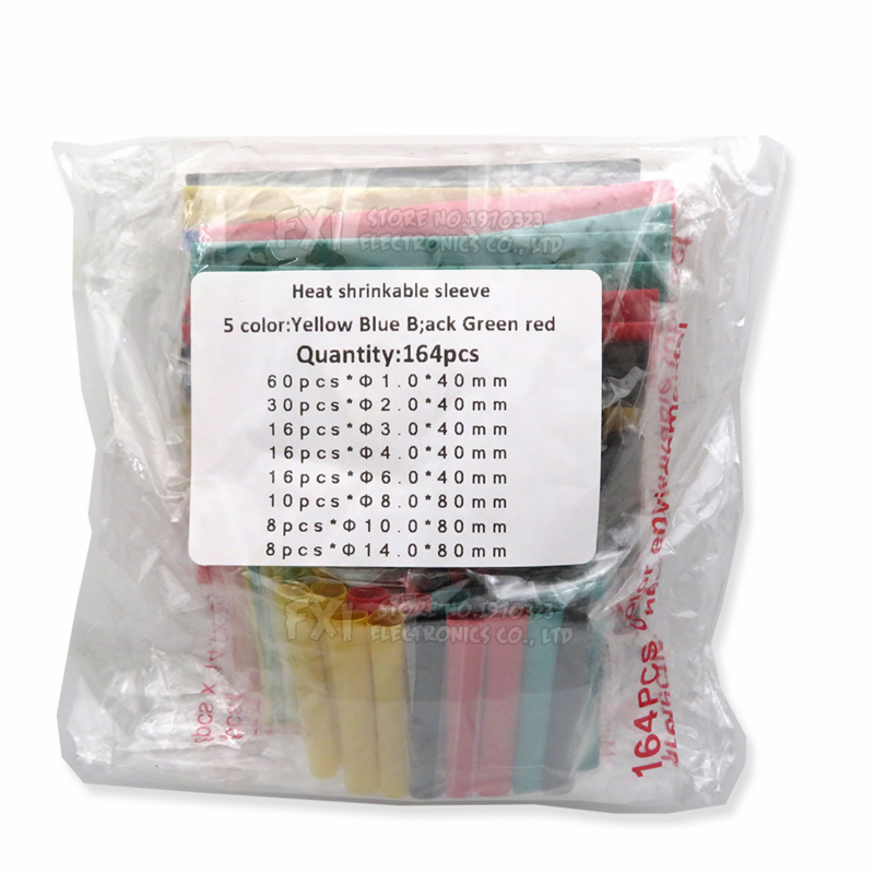 164PCS 127PCS 328PCS 530PCS Heat-shrink TubingThermoresistant Tube Kit ibuw Electrical Connection Wire Cable Insulation Sleeving