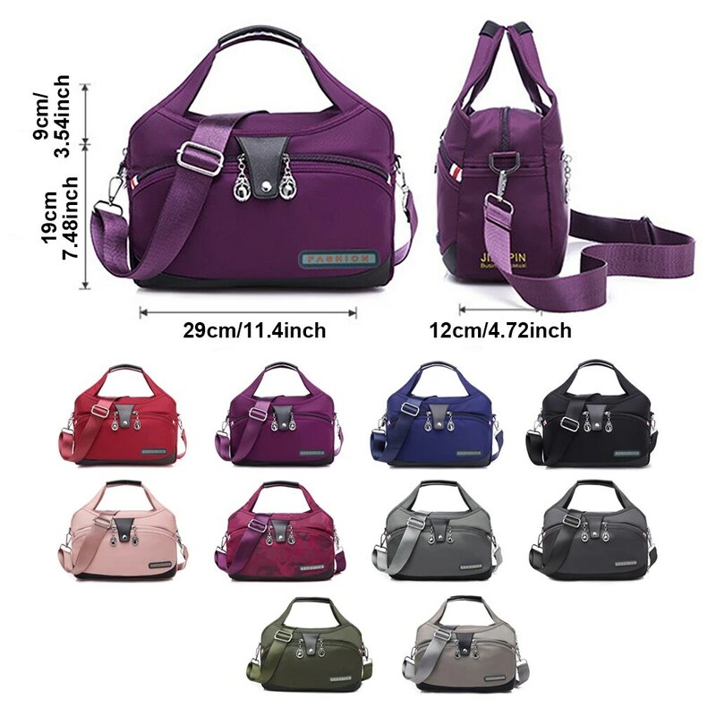 Versatile Shoulder Bag For Women Wide Application And Fashion Made With Oxford Cloth Messenger Bag elegant purple
