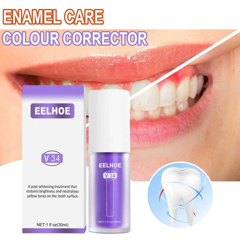  30ml Teeth Whitening Toothpaste Tooth Cleansing Toothpaste Reduce Yellowing Tooth Whitening Enamel Care