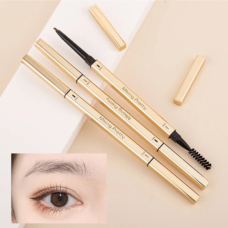 Double Head Eyebrow Pencil Long Lasting Waterproof 5 Colors Eye Brow Pen Tint Mascara Enhance Cosmetics Beauty Women Makeup