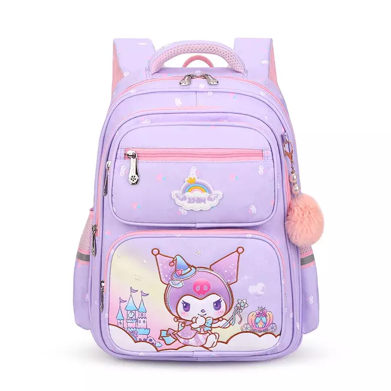 Рюкзак Hello Kitty для учеников начальной школы, модный вместительный милый ранец для учеников 1-6 классов, для мальчиков и девочек