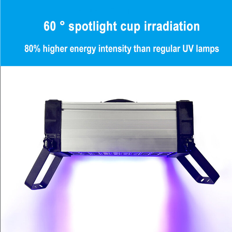 600W Draagbare UV-Uithardingslamp Draagbare UV-Lamp UV-Lijm Schaduwloze Kleefdruk Lamp Inkt Blootstelling Fluorescentie Detectie
