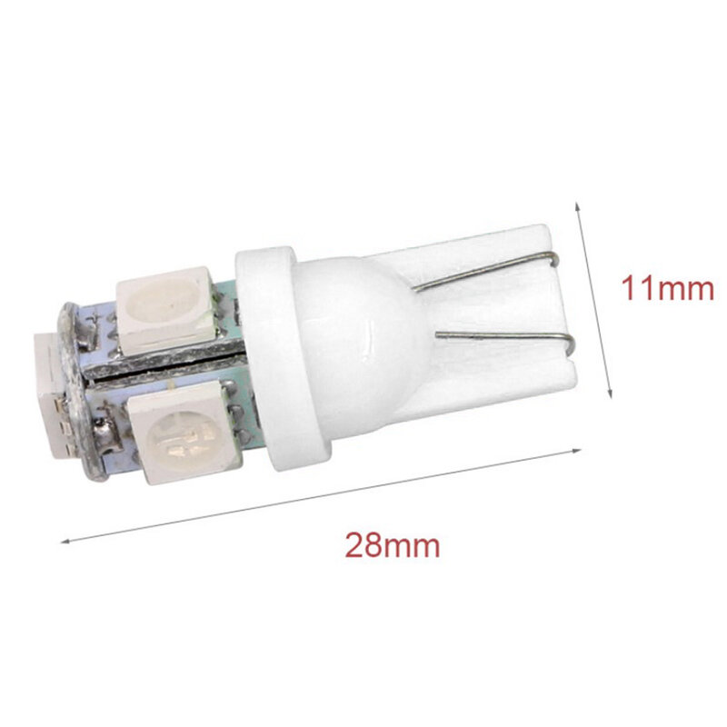 T10 5050 5SMD LED Bulb With 12V 2W Power - Ideal For Width Indicators, License Plates, Reading Lights, Blue, White,