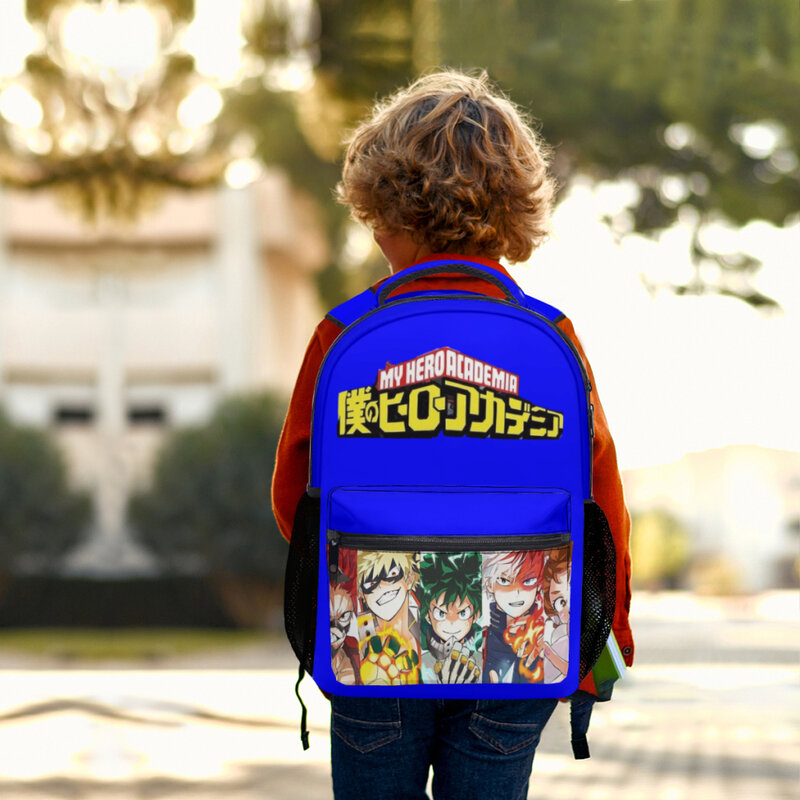 Mochila escolar de Anime My Hero Academia para niños, mochila de gran capacidad para estudiantes, mochila para estudiantes de secundaria de dibujos animados