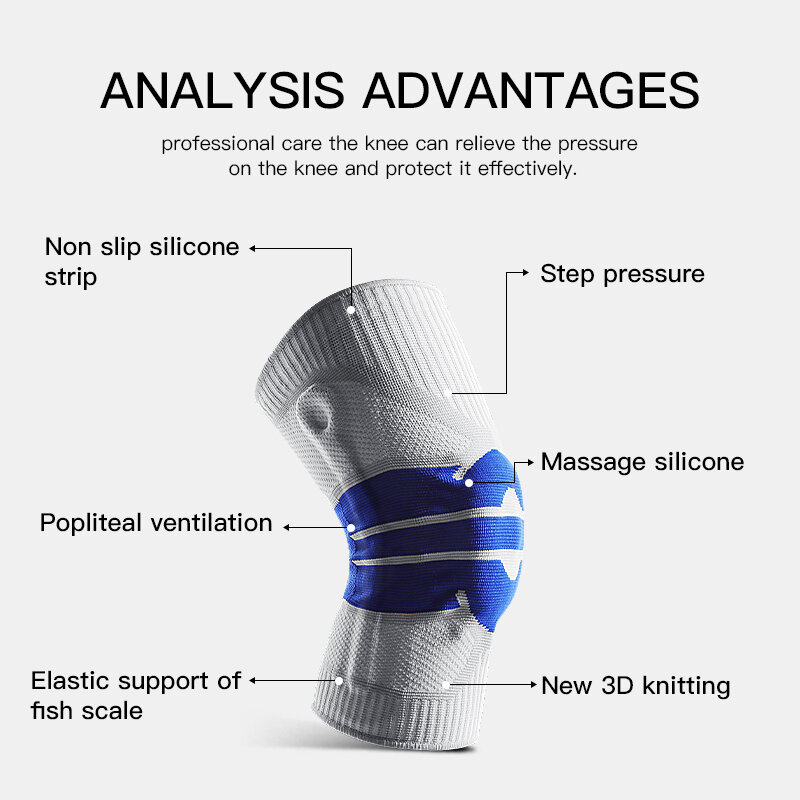 Fitness Running Cycling Knee Support Men Women Elastic Nylon Sport Compression Knee Pad Sleeve for Basketball Volleyball
