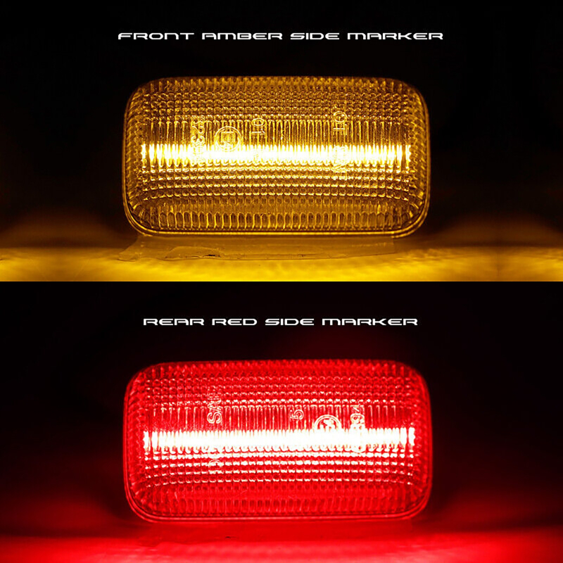 4 buah lampu penanda samping LED depan belakang mobil untuk Chevrolet Silverado 2500 3500HD/untuk GMC Sierra 2500 3500HD 2015 +
