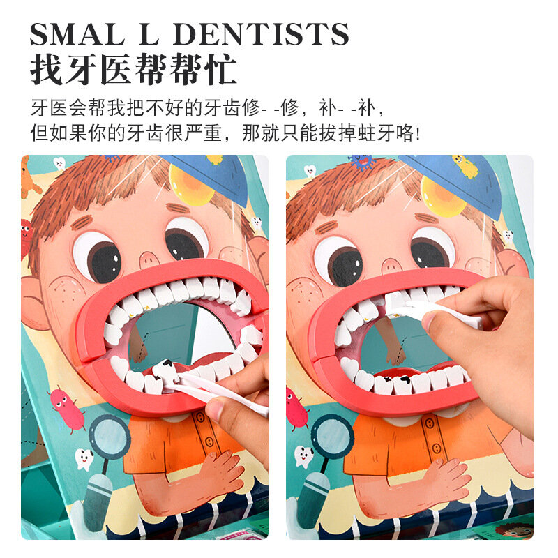 Set medico per bambini giochi di imitazione giochi di ruolo Dentisit accessori ospedalieri Kit medico strumenti per infermiere borsa giocattoli regalo per bambini